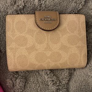 Coach Beige Signature Wallet